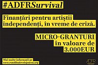 Micro-granturile #ADFRSurvival vor ajunge la 6 artiști independenți din industria cinematografică autohtonă